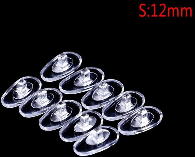 diaryasa Nasenpads Silikon, 5 Paar, 12mm, silber - Bild 1