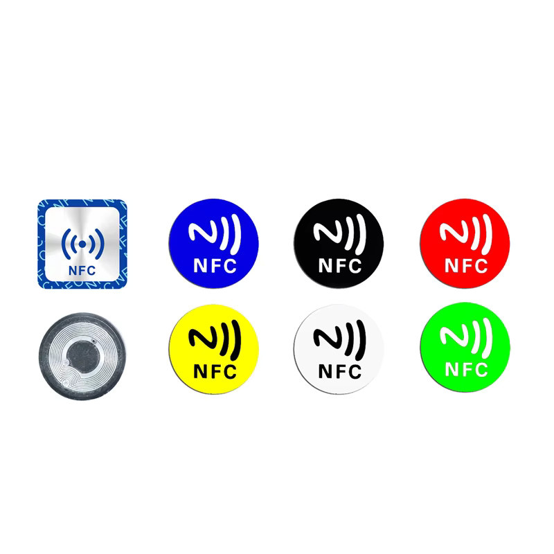 6 Stück NFC RFID Aufkleber Set, Ntag213 Ntag215 Ntag216 Universal Label 13,56 MHz, Farbe: Schwarz - Bild 5