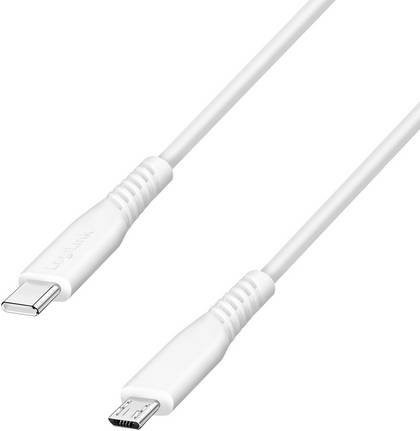 LogiLink USB-C auf Micro-USB Kabel USB 2.0 in Weiß, Länge: 1,5 m - Bild 1