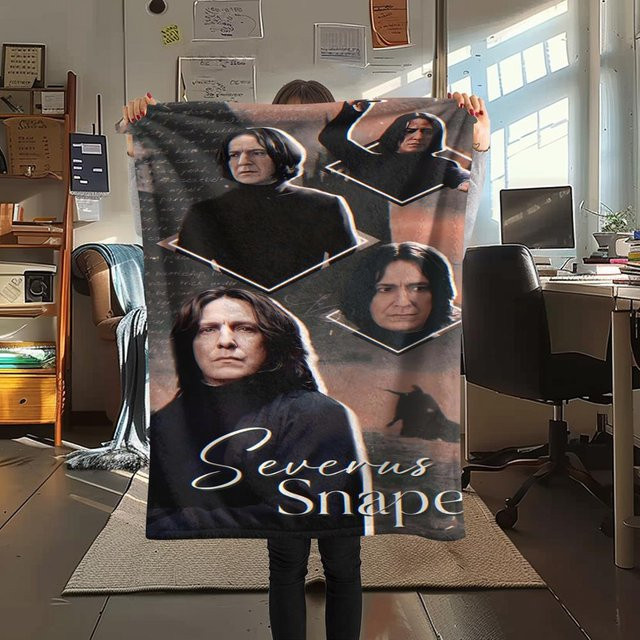 Severus Snape Flanelldecke in Grau, B/B/H: 120 x 80 cm - Bild 1