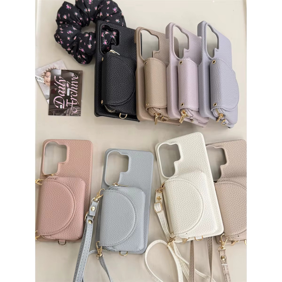 szHAIyu Crossbody Brieftasche und Handyhülle aus Leder für Samsung Galaxy S26 Ultra S25 S24 FE S23 S22 Plus A57 A37 A56 A36 A16 in Weiß - Bild 3