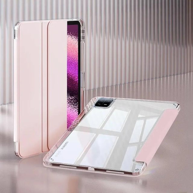 Xiaomi Schutzhülle aus TPU für Pad 6, Pad 6 Pro, Redmi Pad SE und Mi Pad 7, transparent oder rosa - Bild 1