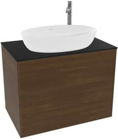 V&B Waschtischunterschrank Finion in Walnut Veneer, Farbe Braun, B: 80 cm, T: 50,1 cm - Bild 1