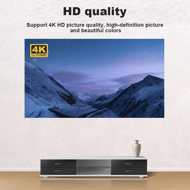 LEJIADA Projektionswand 4K UHD Anti-Licht Wandbehang für Wohnzimmer und Schlafzimmer 30-100 Zoll - Bild 1