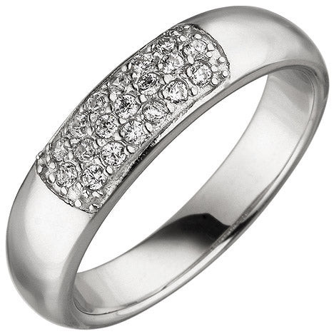 Colfem Ring 925 Silber, Zirkonia, Damen, Ringgröße 50 - Bild 1