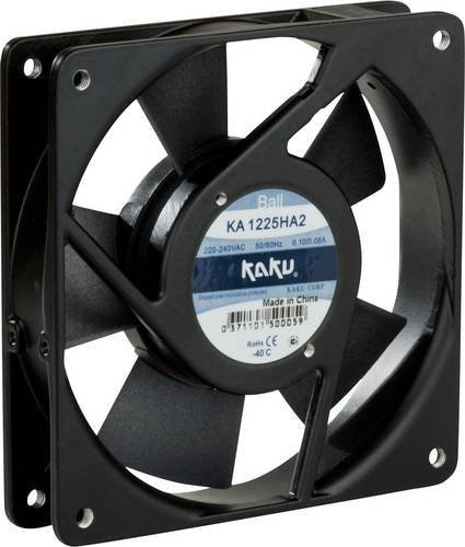 SEPA KA1225HA2BMT Axiallüfter 230 V/AC, Schwarz, Aluminium, B/T/H: 120 x 120 x 25 mm - Bild 1