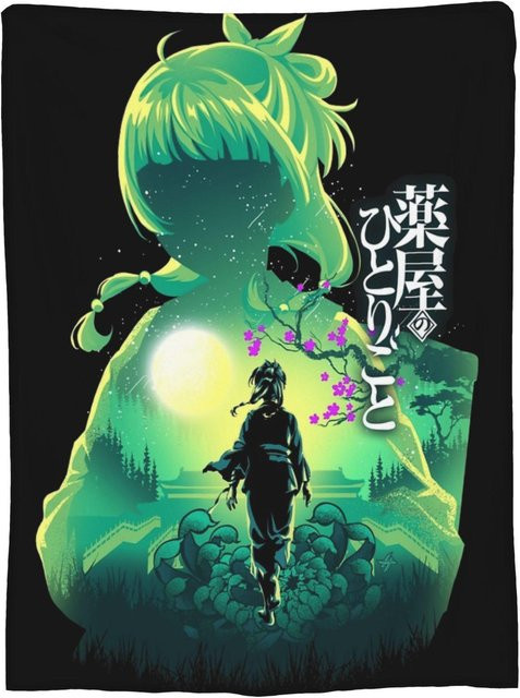 DHCBD HOME Fleece-Decke Die Apotheker-Tagebücher Anime Maomao, Warme Flanell-Überwurfdecke für Schlafzimmer und Bett, Mehrfarbig, Breite: 152,4 cm, Tiefe: 203,2 cm - Bild 1