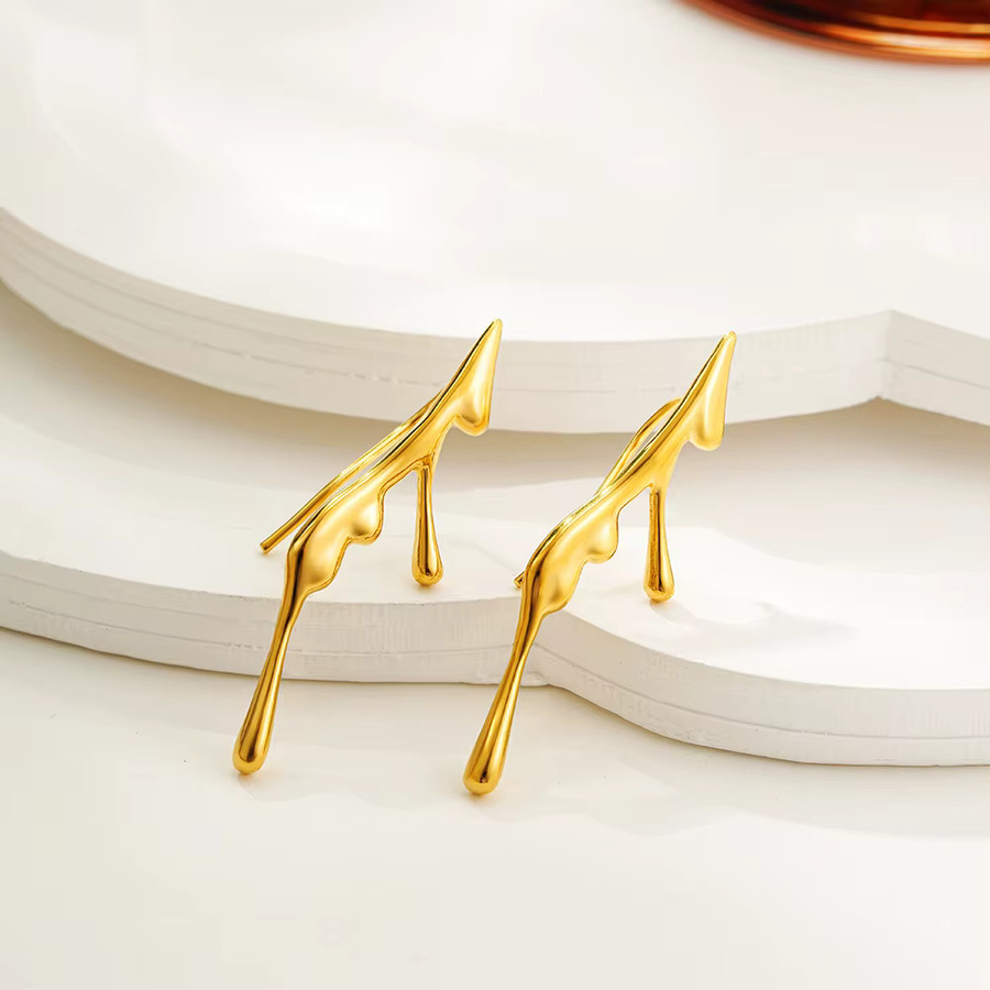 Ohrringe 18 Karat vergoldet, Lava Piercing, Damen - Bild 2
