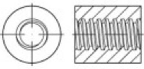 TOOLCRAFT Runde Trapezmuttern aus Stahl, 44 mm - Bild 1