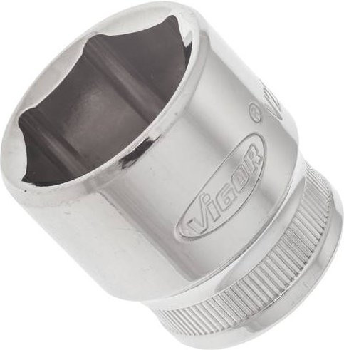 Vigor Steckschlüsseleinsatz V2262N mit 22 mm Außensechskant und 3/8 Zoll Innenvierkant in Silber - Bild 1