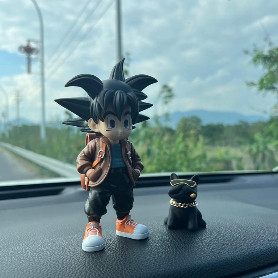 Fashnics Dragon Ball Son Goku Super Saiyan Q Version Figur, 15cm, PVC - Bild 4