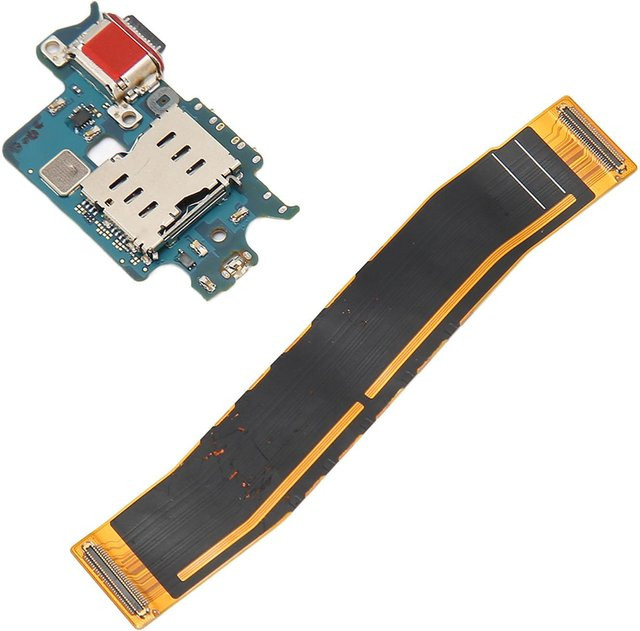 OutsideWorld USB-C Ladeanschluss Flexkabel PCB Ersatz für S22 S901B S901N in Schwarz - Bild 1