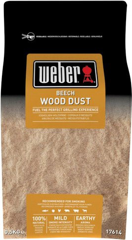 Weber Räuchermehl aus Buchenholz, 500 g, braun - Bild 2