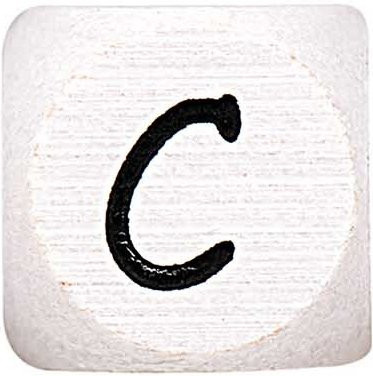Rico Design Buchstaben Würfel C Ahornholz - Bild 1