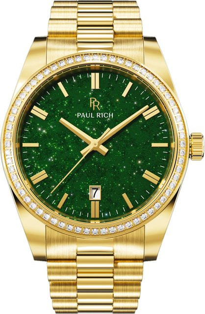 Paul Rich Herrenuhr Legacy Aventurine, Quarz, Edelstahl, 40 mm, Grün - Bild 1