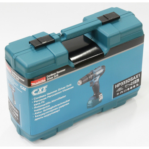 Makita Akku-Schlagbohrschrauber HP333DSAX1 12 V mit 2 Akkus und Ladegerät in Schwarz und Petrol - Bild 2