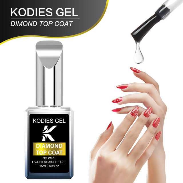 KODIES GEL Diamond Top Coat, Gel-Nagellack, glänzend - Bild 1