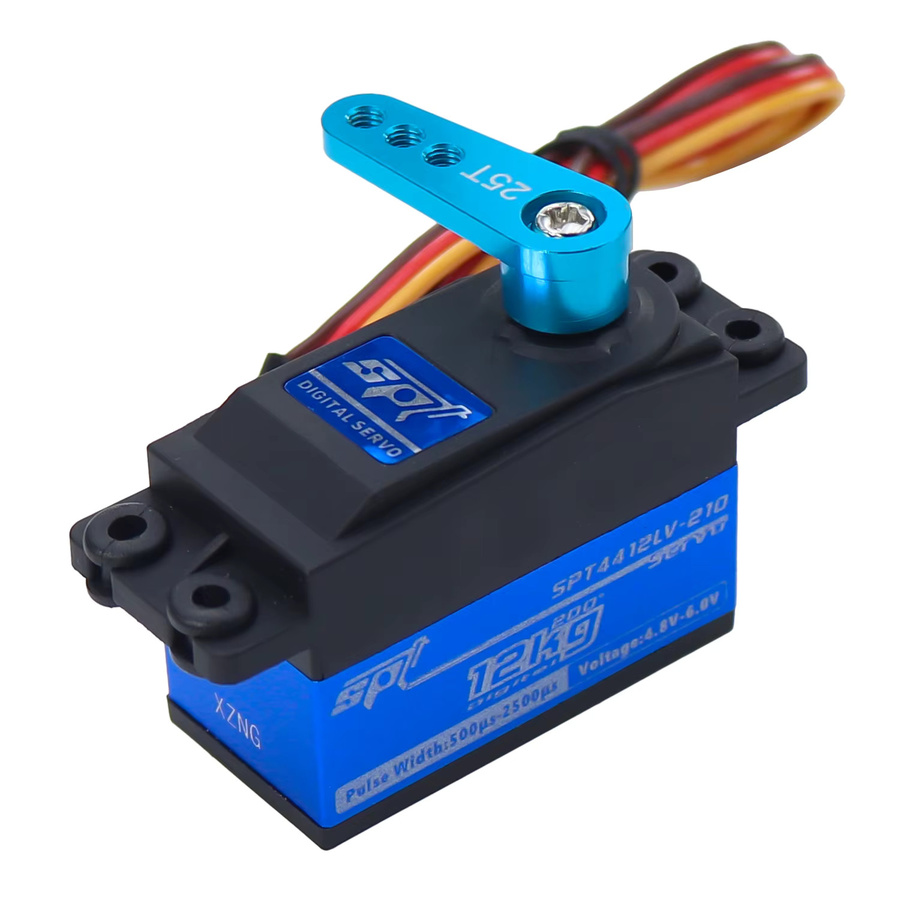 FACSNY Metall Erweiterte Servo Arm Lenkung Horn M3 3 Loch, Blau, Zubehör - Bild 3