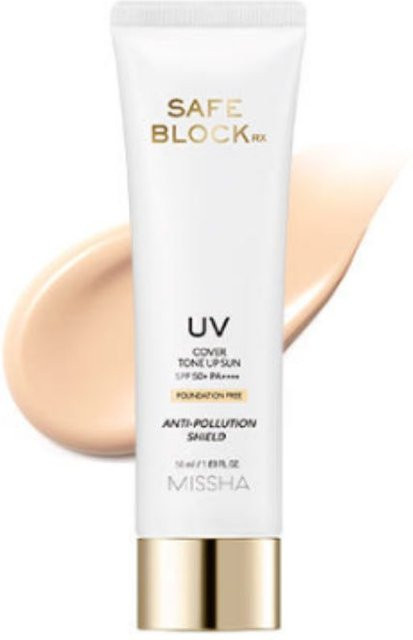 MISSHA Safe Block RX Cover Tone-Up Sonnencreme, 2 x 50 ml, beige - Bild 1