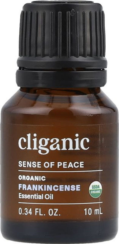 Cliganic Sense Of Peace Biologisches Weihrauch Ätherisches Öl in brauner Glasflasche, 10 ml - Bild 1