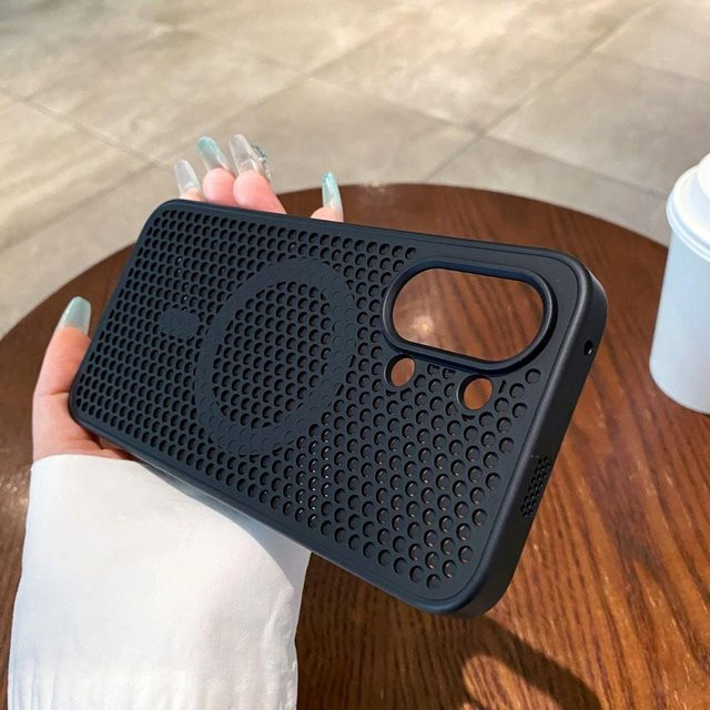 Wärmeableitendes Netz für magnetische Xiaomi Handyhülle in Schwarz für POCO F8 F7 Redmi K90 K80 Pro Ultra kabelloses Laden - Bild 1