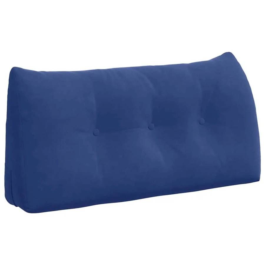 vidaXL Rückenkissen aus Samt in Blau, B/T/H: 100 x 24 x 50 cm - Bild 2