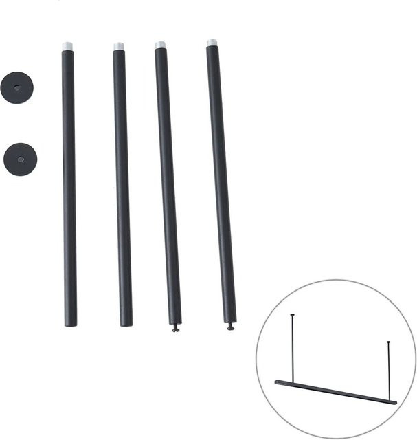 QAZQA 2er-Set Abhängung für 1-Phasen-Schiene Iconic in Schwarz aus Metall - Bild 1