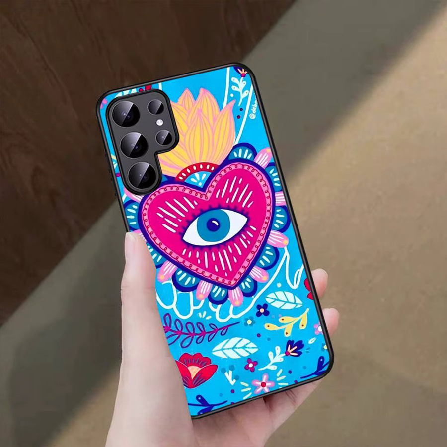 Handyhülle Lucky Evil Eye Design für Samsung Galaxy S25 S24 S23 S22 S21 S20 S10 S9 Plus Lite Ultra FE Note 20 Multicolor - Bild 2