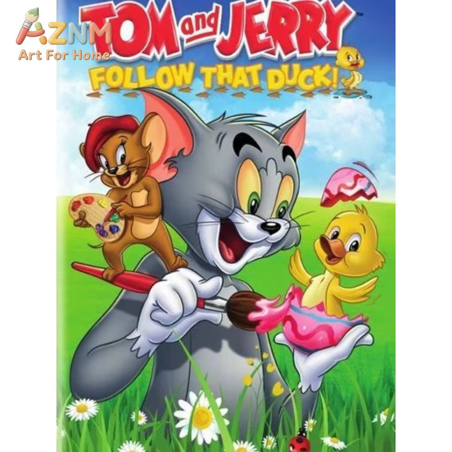KAYOU Tom und Jerry Leinwandposter Mehrfarbig Wandkunst für dein Wohnzimmer - Bild 2