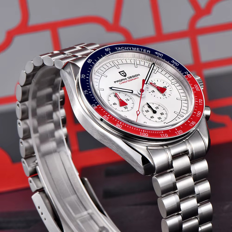 Pagani Design Chronograph, Quarz, Edelstahl, Saphirglas, Herren - Bild 4