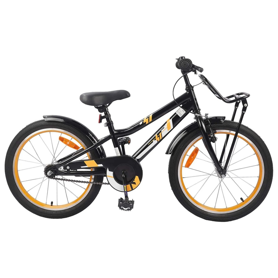 vidaXL Kinderfahrrad 18 Zoll Orange Schwarz - Bild 2