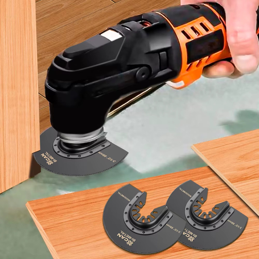 XCAN Oszillierende Sägeblätter Halbkreis Bimetall Multitool-Klingen für Renovator Elektrowerkzeuge 88 mm - Bild 6