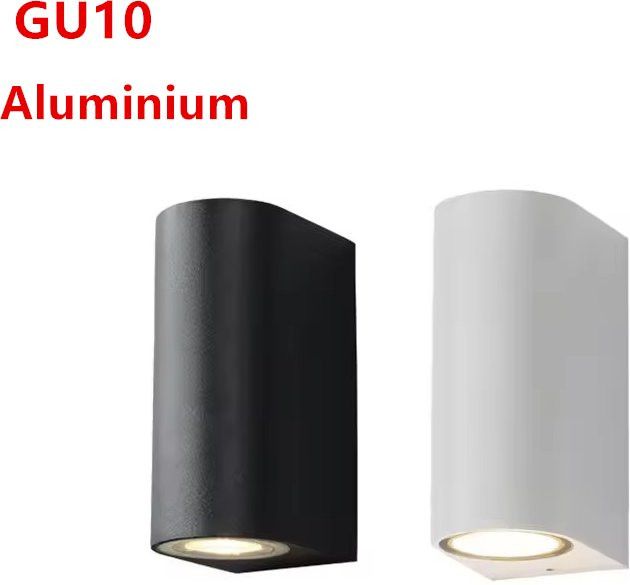 Wasserdichte LED Wandlampe für Außen und Innen mit IP65 Schutzklasse und GU10 Fassung für Garten und Dekoration - Bild 1