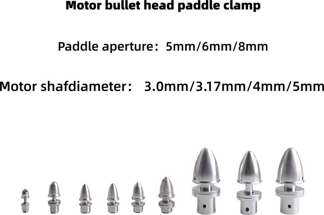ZHOUCHEN Bullet Head Paddle Clamp Modellflugzeug, bürstenloser Motor Propellerzubehör - Bild 1