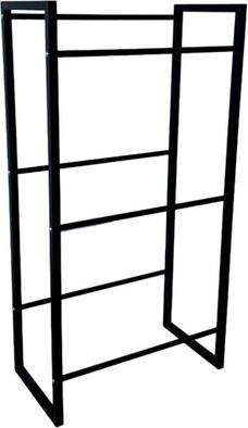 SCHULTE REGALWELT Flaschenkastenständer aus Metall mit 3 Ebenen, Schwarz, B: 115 cm, T: 57 cm, H: 32 cm - Bild 1