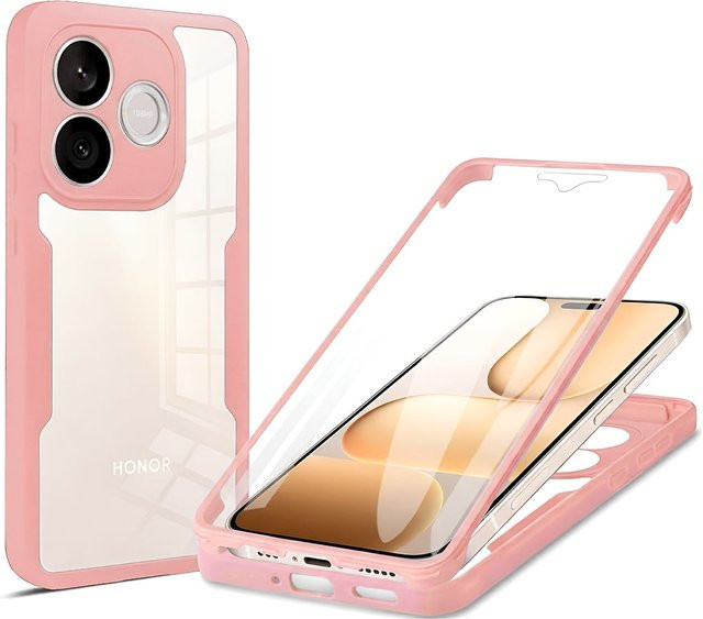 Techsuit ColorVerse 360 Schutzhülle für Honor 600 Lite in Rosa und Transparent - Bild 1
