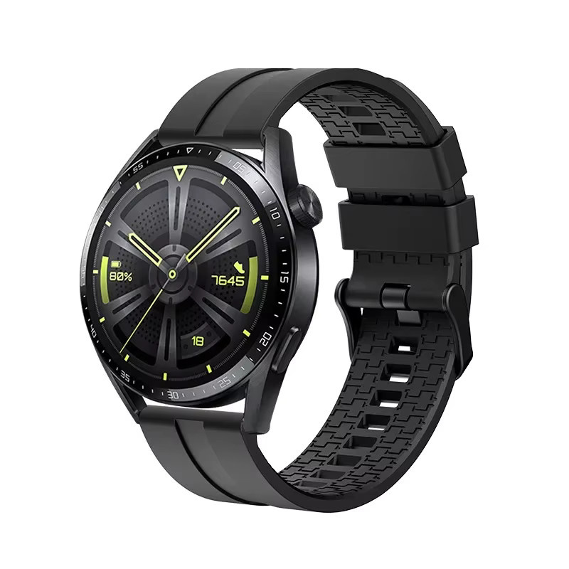 NEY Uhrenarmband Silikon, Schwarz, Unisex - Bild 3