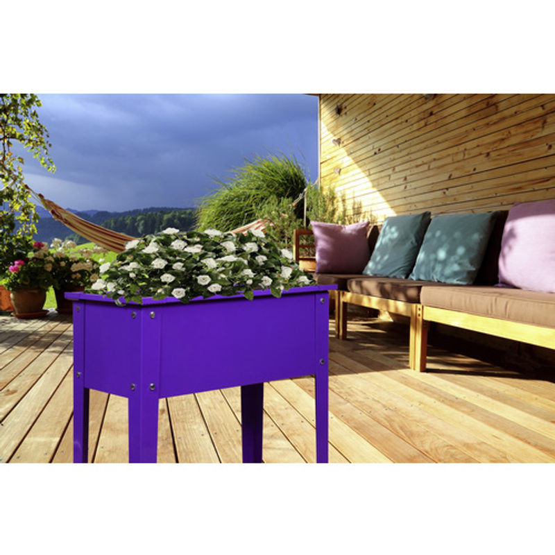 Floraworld Hochbeet Season aus Stahl in Lila, B/T/H: 60 x 30 x 80 cm - Bild 3