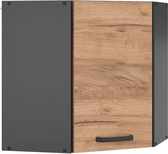 Vicco R-Line Eckhängeschrank Küchenschrank in Eiche und Anthrazit, Breite: 57 cm - Bild 2