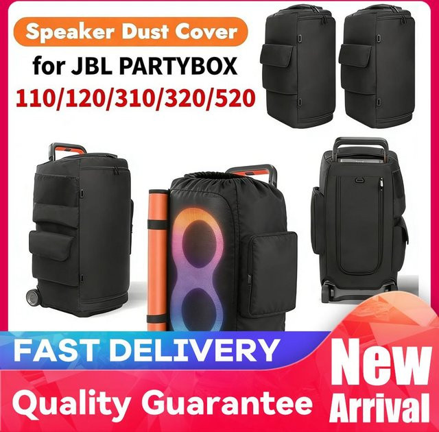 APWIKOGER Staubschutzhülle und Aufbewahrungstasche für JBL Partybox 1000/720/710/520/320/310/120 inklusive Mikrofontasche, wasserdicht, Schwarz - Bild 1