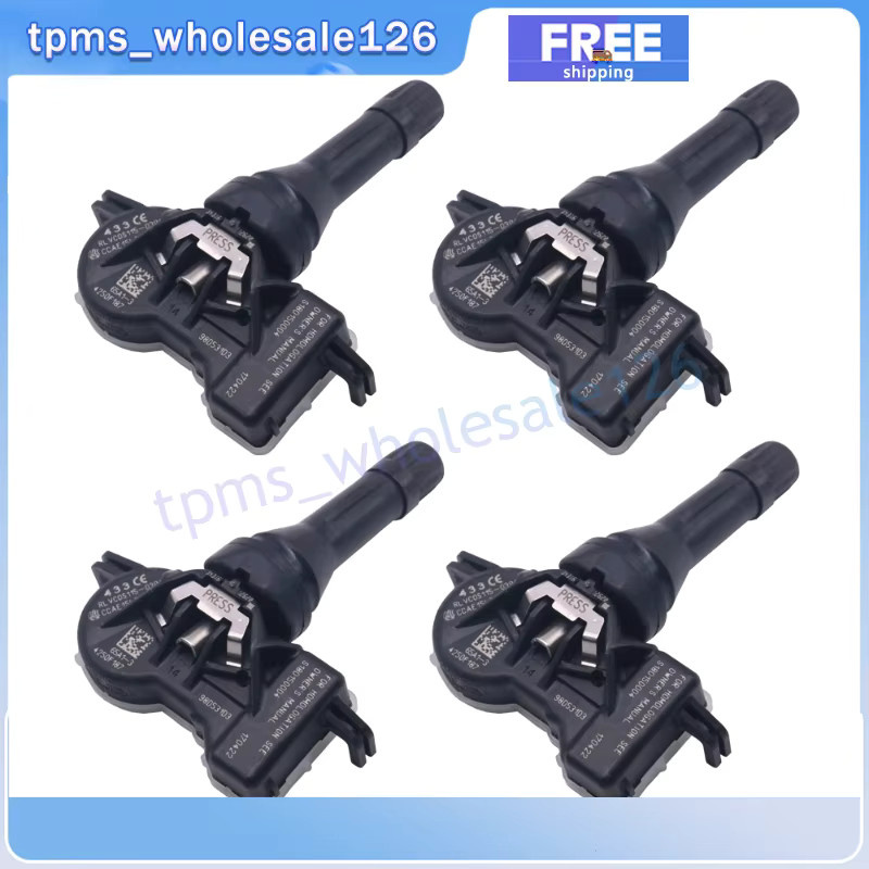 GANGLE 4er-Set Reifendruckkontrollsensor TPMS 433MHz für Fiat 500x, Mitsubishi Attrage, Eclipse Cross, Lancer und Outlander, Farbe: Schwarz - Bild 3