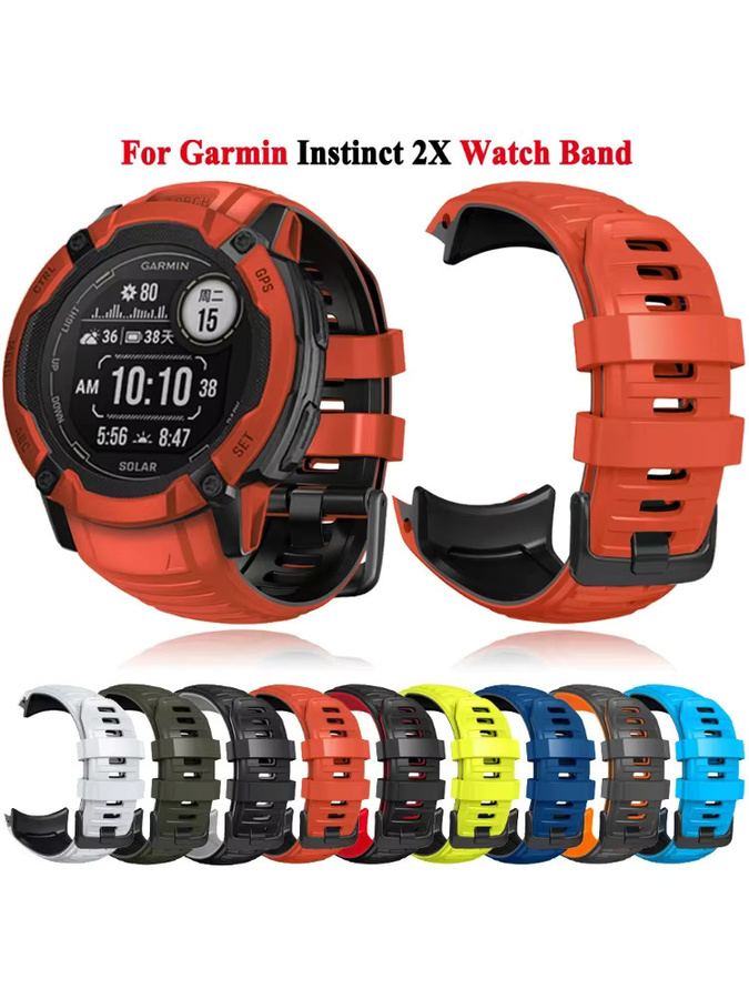 Garmin Uhrenarmband Silikon, Garmin Instinct 2X Solar - Bild 4
