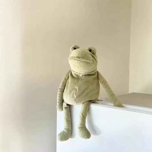 Magischer Ausdruck Trauriger Frosch Plüschtier, Kuscheltier, 18cm - Bild 1