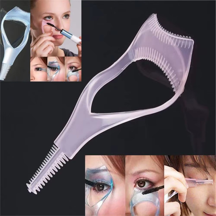 3-in-1 Eyeliner-Assistent und Wimpernkamm-Vorlage, Blau, Damen - Bild 3