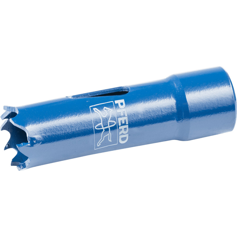 PFERD Bi-Metall Lochsäge Co8 M42 für Stahl, Edelstahl, Blech und Holz, Durchmesser: 16 mm, Schnitttiefe: 3,4 cm, Farbe: Blau - Bild 2