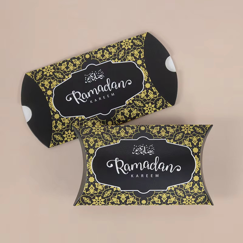 10 Stück ZQNYCY Eid Mubarak Pralinenschachteln in Kissenform für Ramadan Kareem als Geschenkbox für Kekse und handgemachte Kleinigkeiten - Bild 2