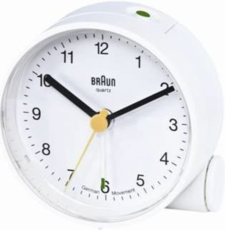 Braun BNC001 Quarzwecker Analog in Weiß - Bild 1