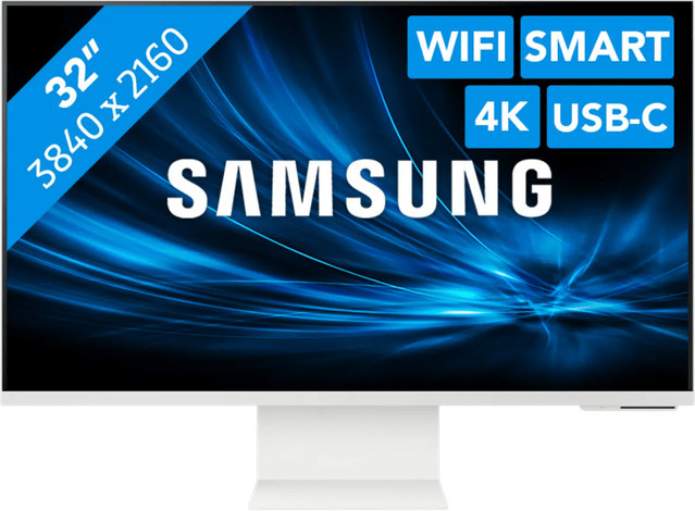 Samsung Smart Monitor M8 M80F LS32FM801UUXEN 4K UHD LED-Monitor 32 Zoll in Weiß - Bild 1