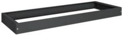 Hager FZ655A Universeller Schrank Sockel für FR+FS Schränke, Schwarz, B: 100 cm, H: 130 cm, T: 40 cm - Bild 1