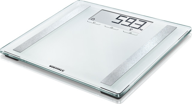 Soehnle Shape Sense Control 200 Diagnosewaage in Weiß/Silber, B/T: 32 x 32 cm - Bild 1